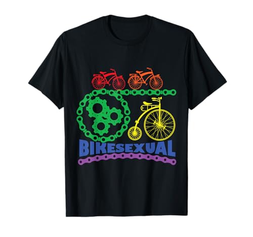 Bike Sexual für LGBTQ Männer Frauen Radfahrer Gay Pride Radfahren T-Shirt Bike Sexual für LGBTQ Männer Frauen Radfahrer Gay Pride Radfahren T-Shirt von Gay Lesbian LGBT Support March