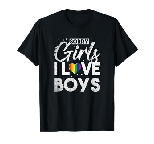 Sorry Girls I Love Boys Like Suck Dicks Regenbogen Farbe T-Shirt Sorry Girls I Love Boys Like Suck Dicks Regenbogen Farbe T-Shirt von Gay Pride Homo LGBT Schwul CSD Queer Mann Outfit