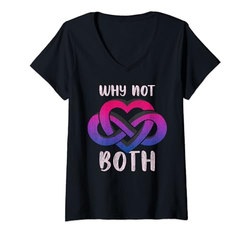 Damen Bi Polyamory, Polyamorie Symbol, Bisexuelle Farben T-Shirt mit V-Ausschnitt Damen Bi Polyamory, Polyamorie Symbol, Bisexuelle Farben T-Shirt mit V-Ausschnitt von Gay Pride LGBT by Content Design Studio