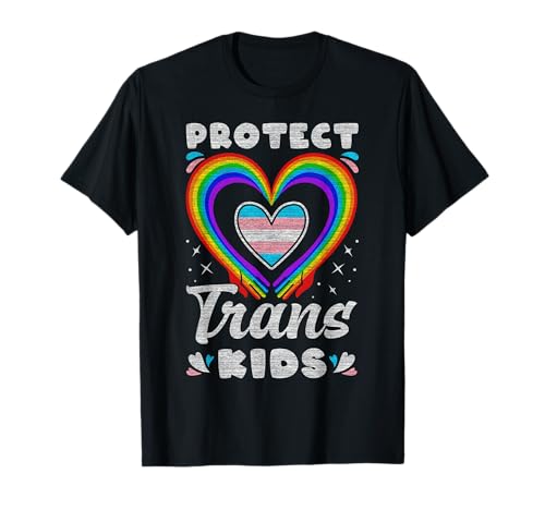 Trans-Kinder beschützen, Transgender-Herz, LGBT-Pride T-Shirt Trans-Kinder beschützen, Transgender-Herz, LGBT-Pride T-Shirt von Gay Pride LGBT by Content Design Studio