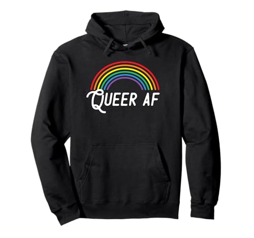Queer AF - Gay Pride Rainbow Pullover Hoodie Queer AF - Gay Pride Rainbow Pullover Hoodie von Gay Pride LGBTQ Apparel