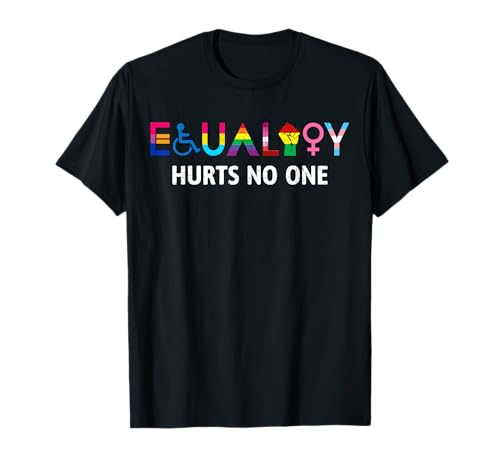 Lgbt Equality Hurts No One Pride Menschenrechte Männer Frauen Kinder T-Shirt Lgbt Equality Hurts No One Pride Menschenrechte Männer Frauen Kinder T-Shirt von Gay Pride Shirts LGBTQ Ally LGBT Men Women Gift Co