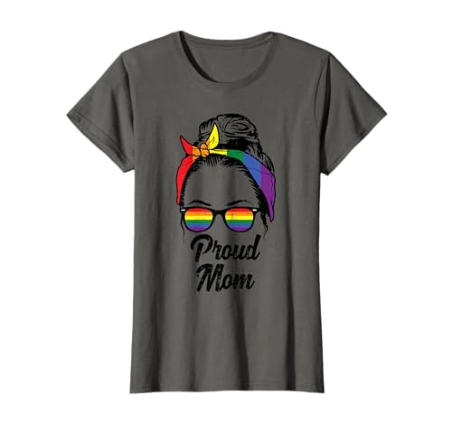 Proud Mom Rainbow Bandana Sunglasses Gay Pride LGBTQ Women T-Shirt Proud Mom Rainbow Bandana Sunglasses Gay Pride LGBTQ Women T-Shirt von Gay Pride Shirts LGBTQ Ally LGBT Men Women Gift