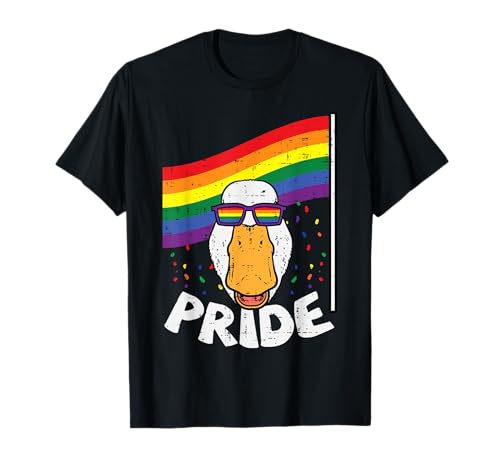 Duck Rainbow Flag Animal Gay Pride Ally LGBTQ LGBT Männer Frauen T-Shirt Duck Rainbow Flag Animal Gay Pride Ally LGBTQ LGBT Männer Frauen T-Shirt von Gay Pride Shirts LGBTQ Ally LGBT Men Women Gift