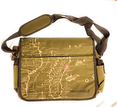 Meroncourt UNCHARTED 4 A Thief's End Treasure Map Messenger Bag, Brown Umhängetasche, 38 cm, Braun (Brown) von Meroncourt