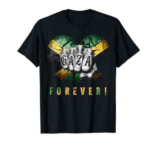Gaza Forever Jamaikanische Flagge Dancehall Vybz Fans Herren Damen T-Shirt von Gaza Fan Jamaica Dancehall Music Artiste Lover Tee