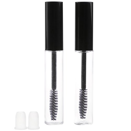 Gazechimp 2-teiliges Fläschchen Set - 7ML Mascara Tube Wimperntusche Leere Behälter Flasche mit Wimpernbürste für Wimpernverlängerung Leere Mascara Flasche Wimperntusche Behälter Leer Rohr von Gazechimp