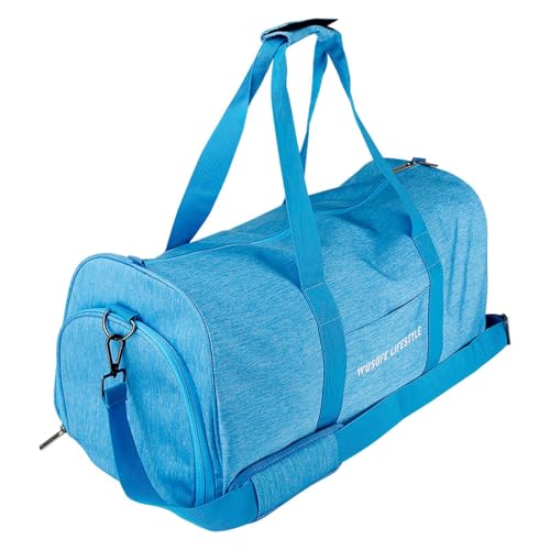 Gazocua Weekender-Reisetasche, Sporttasche Herren Reisetasche, Rucksack Trainingstasche Mit Schuhfach, Reise-Handgepäcktasche, Schultertasche, Leichte Faltbare Duffel Taschen von Gazocua