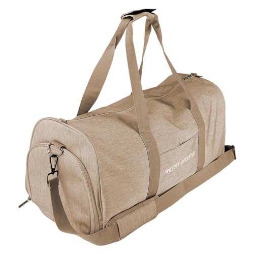Gazocua Weekender-Reisetasche, Sporttasche Herren Reisetasche, Rucksack Trainingstasche Mit Schuhfach, Reise-Handgepäcktasche, Schultertasche, Leichte Faltbare Duffel Taschen von Gazocua