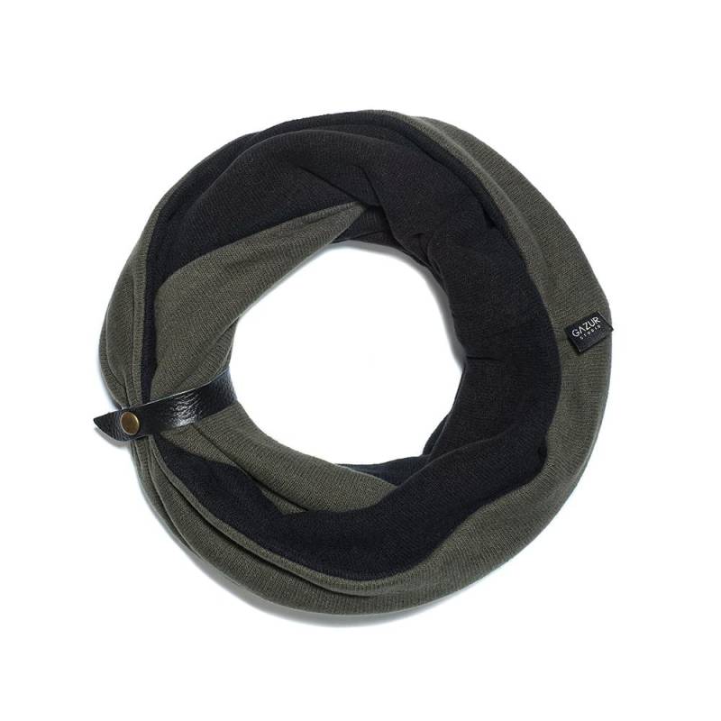 Schwarzer Loop-Schal Für Männer, Wintergeschenk Perfekt Ihren Mann Oder Freund von Gazur