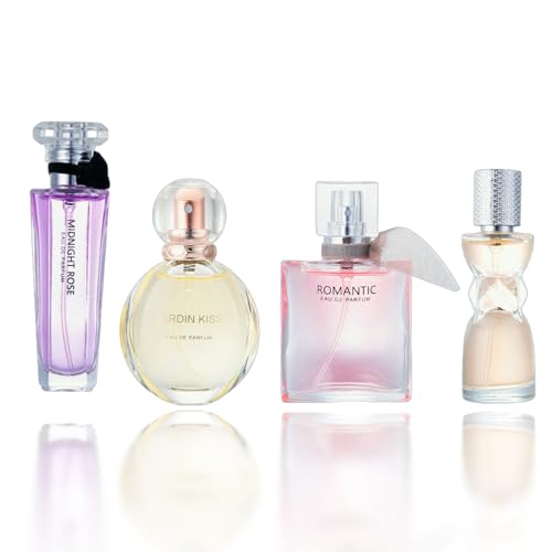 4 in 1Frauen Parfüm Set, Süßes frisches Eau de Parfum für Frauen, Parfüm Geschenk Sets Frauen, Damen Parfüm Spray Day Night Lasting Parfum de Toilette, 25ml*4 von Gbbazu