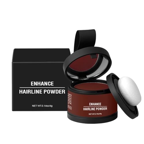 Ansatzpuder, Haar Concealer zur Haarverdichtung für Frauen und Männer, Haaransatz Ausbessern & Haarausfall Abdecken, Wasserfestes Haar Make-up zum Ansatz kaschieren (Dunkelbraun, 1Pcs) von Gbbazu