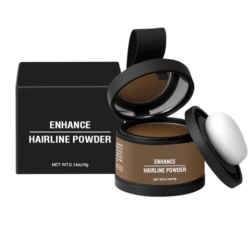 Ansatzpuder, Haar Concealer zur Haarverdichtung für Frauen und Männer, Haaransatz Ausbessern & Haarausfall Abdecken, Wasserfestes Haar Make-up zum Ansatz kaschieren (Hellbraun, 1Pcs) von Gbbazu
