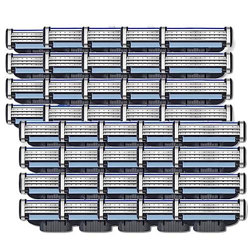 Rasierklingen, Aktualisiert Herren-Rasierklingen, Ersatzklingen für Rasiermesser, Herrenrasierer für Rasur, 3 verbesserte Stahlklingen von Gbbazu