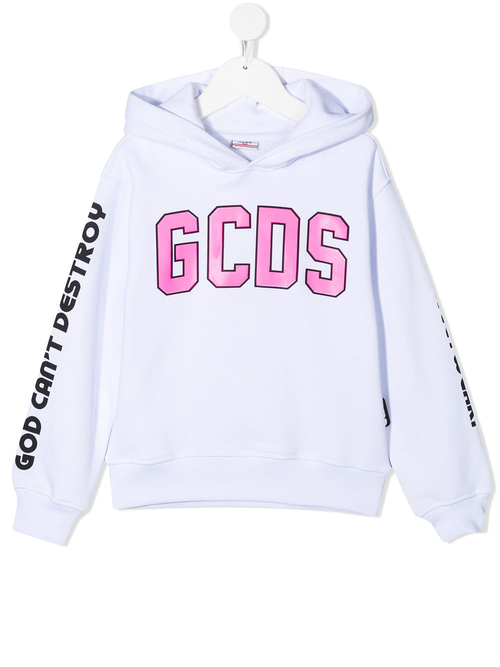 Gcds Kids Kapuzenpullover mit Logo-Print - Weiß von Gcds Kids