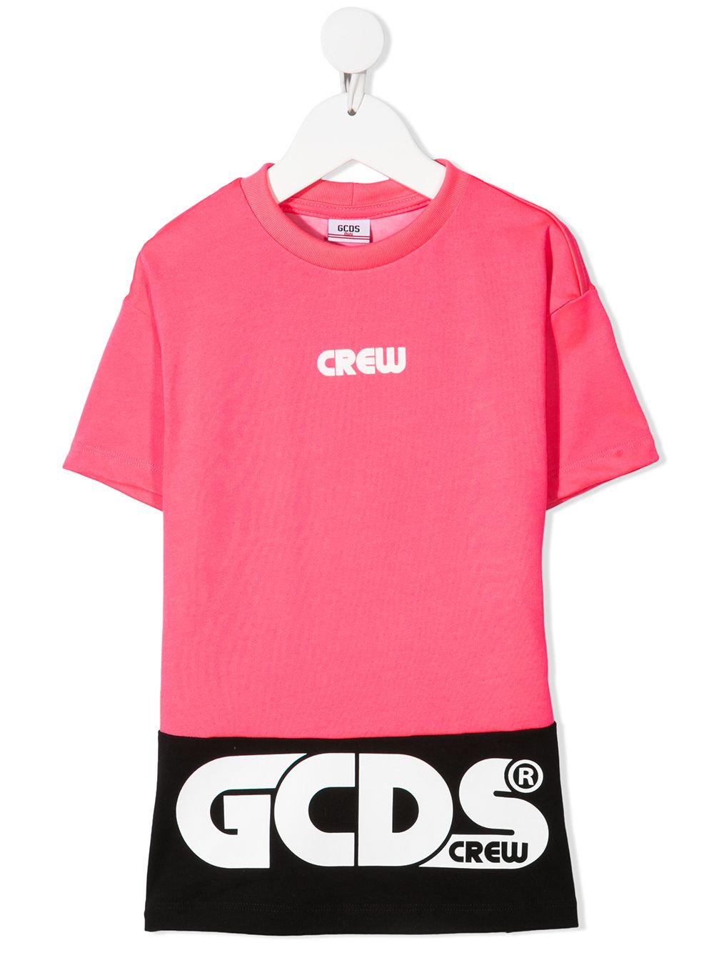 Gcds Kids T-Shirtkleid in Colour-Block-Optik - Rosa von Gcds Kids