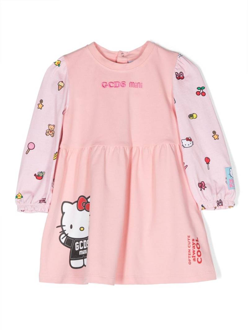 Gcds Kids Kleid mit Logo-Stickerei - Rosa von Gcds Kids