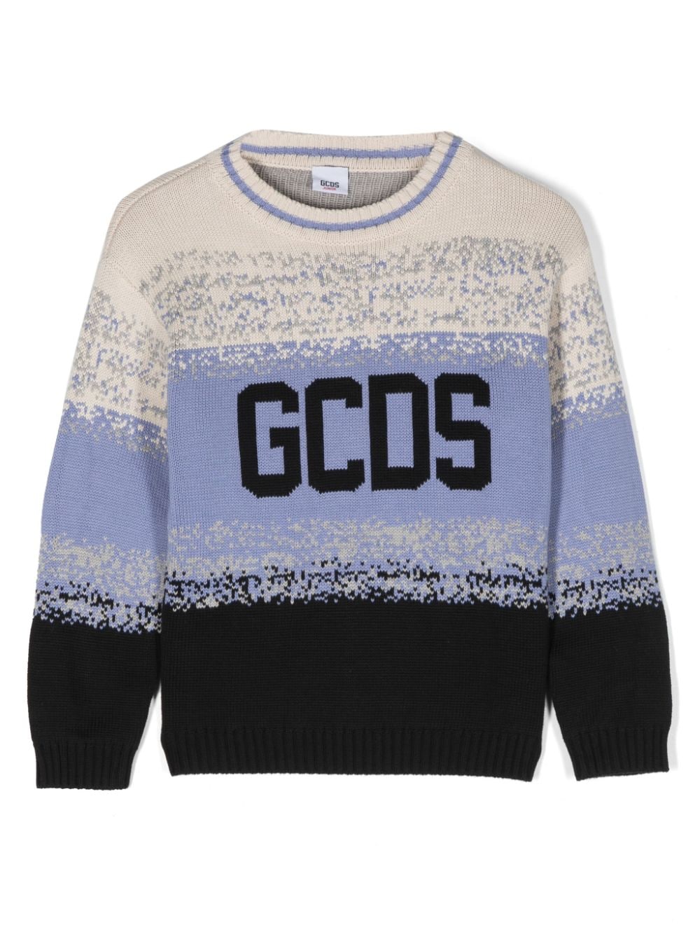 Gcds Kids Intarsien-Pullover mit Logo - Blau von Gcds Kids