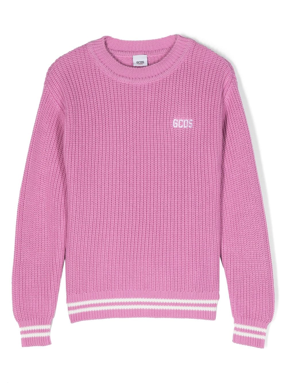 Gcds Kids Intarsien-Pullover mit Logo - Rosa von Gcds Kids