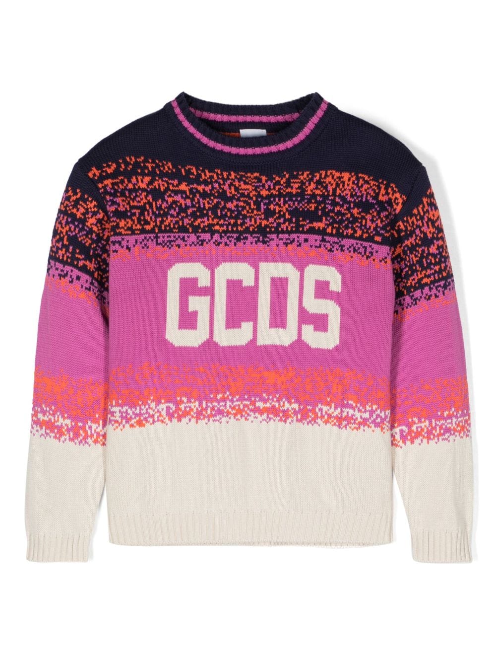 Gcds Kids Intarsien-Pullover mit Logo - Rosa von Gcds Kids