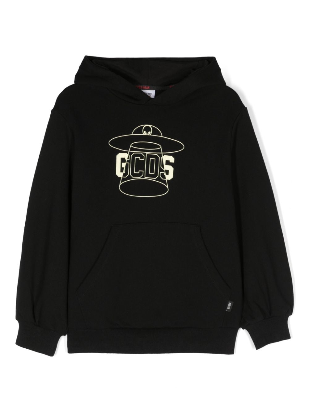 Gcds Kids Hoodie mit Logo-Print - Schwarz von Gcds Kids