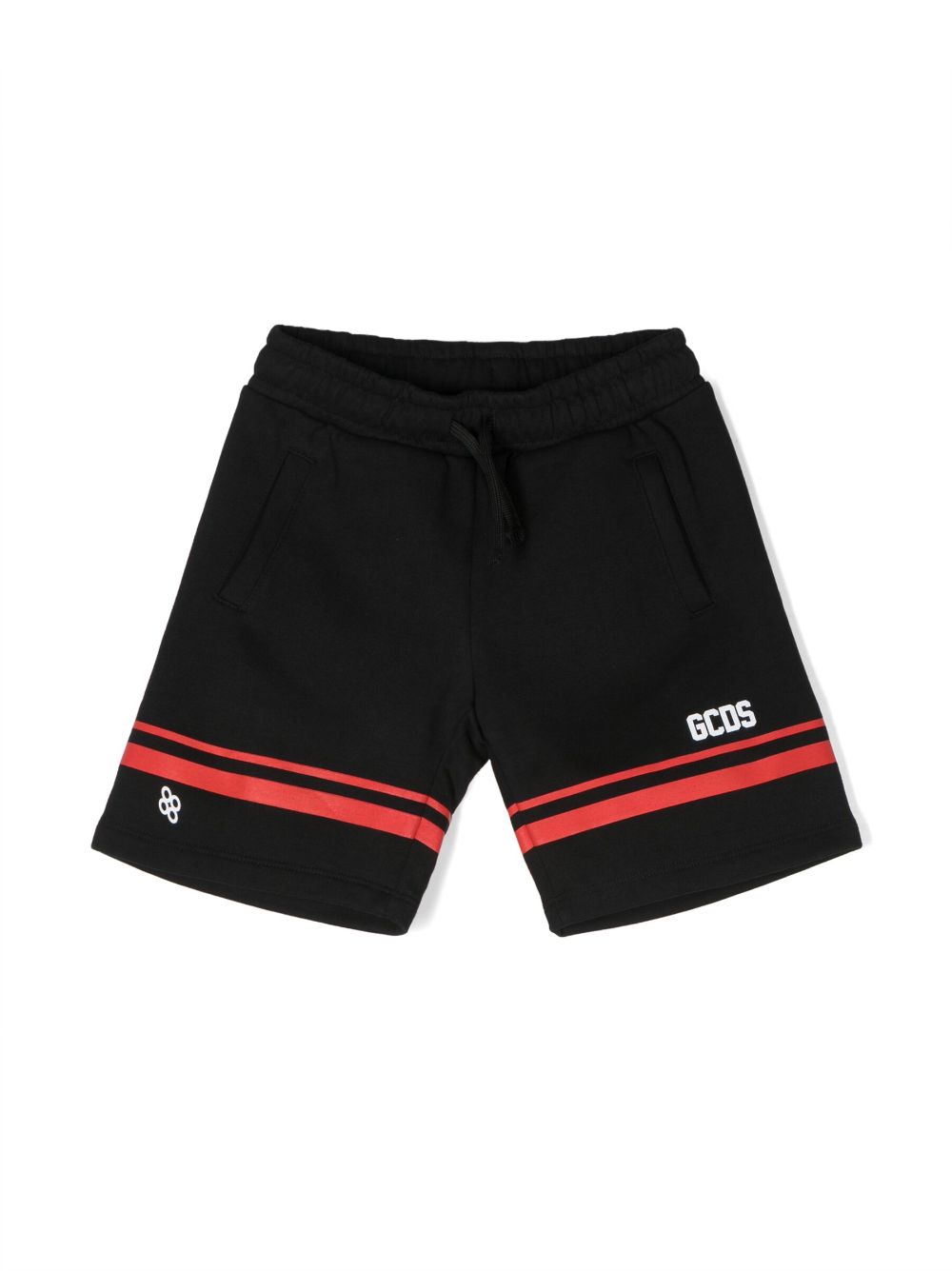 Gcds Kids Shorts mit Logo-Print - Schwarz von Gcds Kids