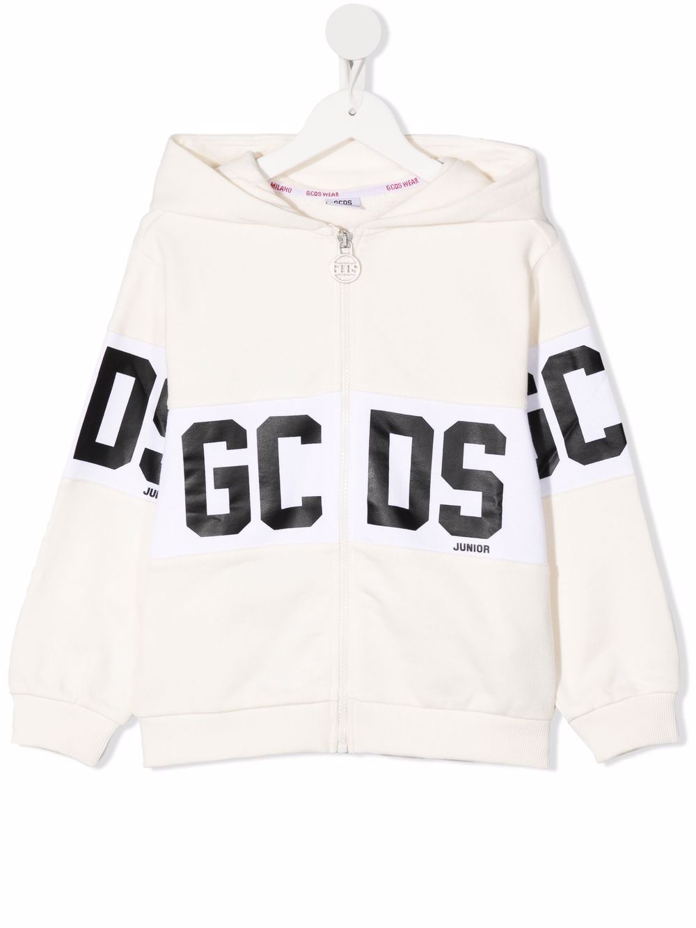 Gcds Kids Kapuzenjacke mit Logo-Print - Weiß von Gcds Kids