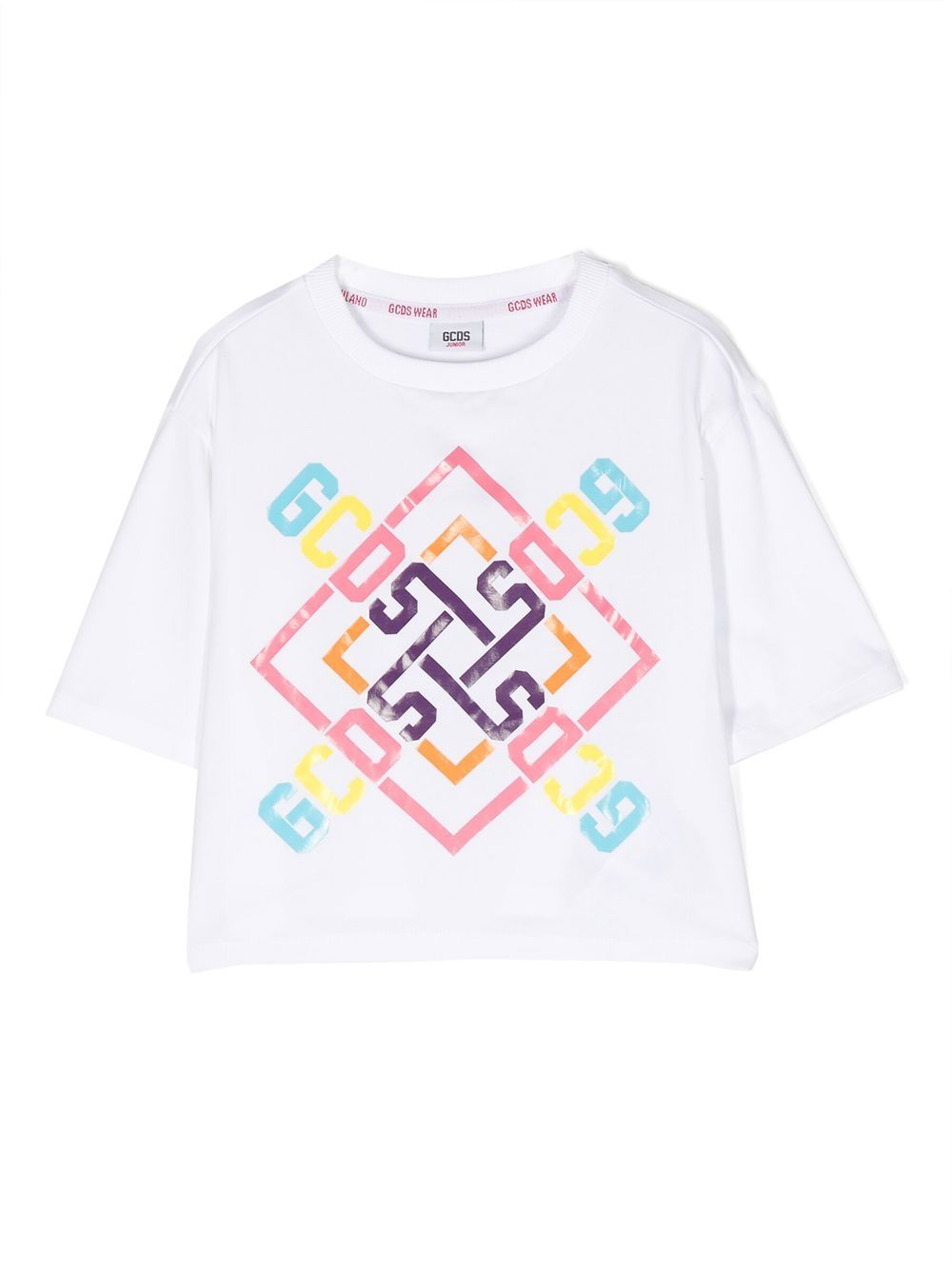 Gcds Kids T-Shirt mit Logo-Print - Weiß von Gcds Kids