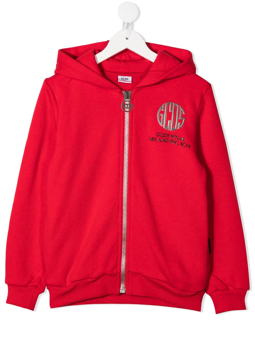 Gcds Kids Kapuzenjacke mit Logo-Print - Rot von Gcds Kids