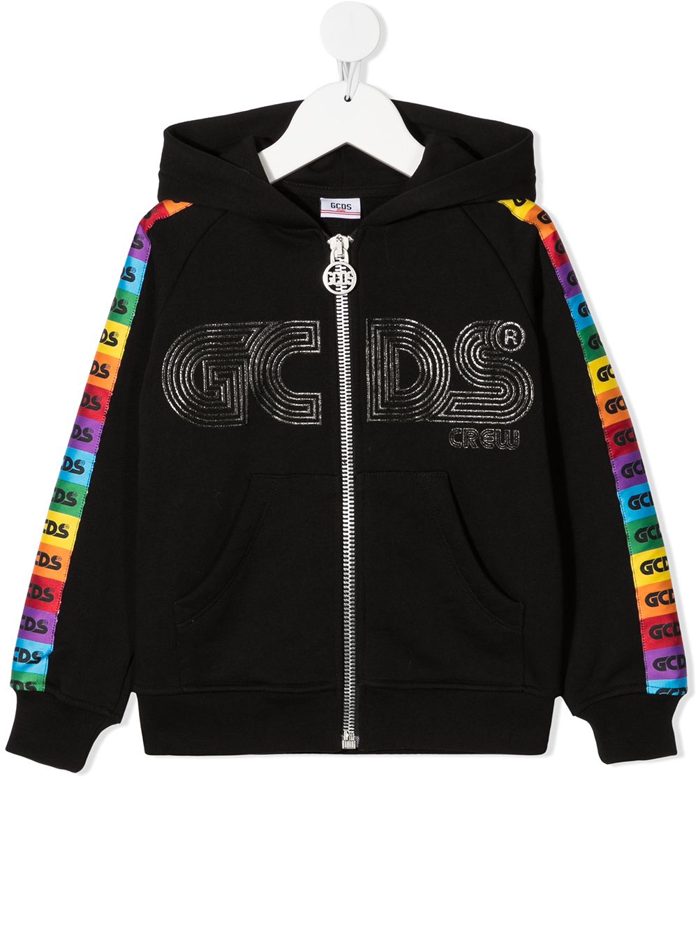 Gcds Kids Hoodie mit Logo-Print - Schwarz von Gcds Kids