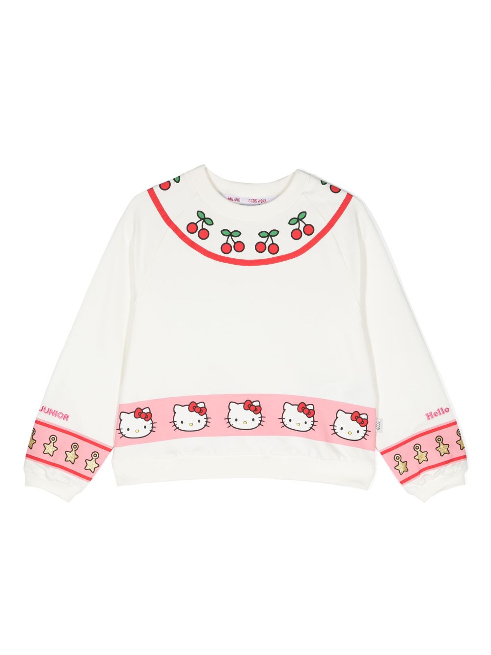 Gcds Kids x Hello Kitty Sweatshirt mit Print - Weiß von Gcds Kids