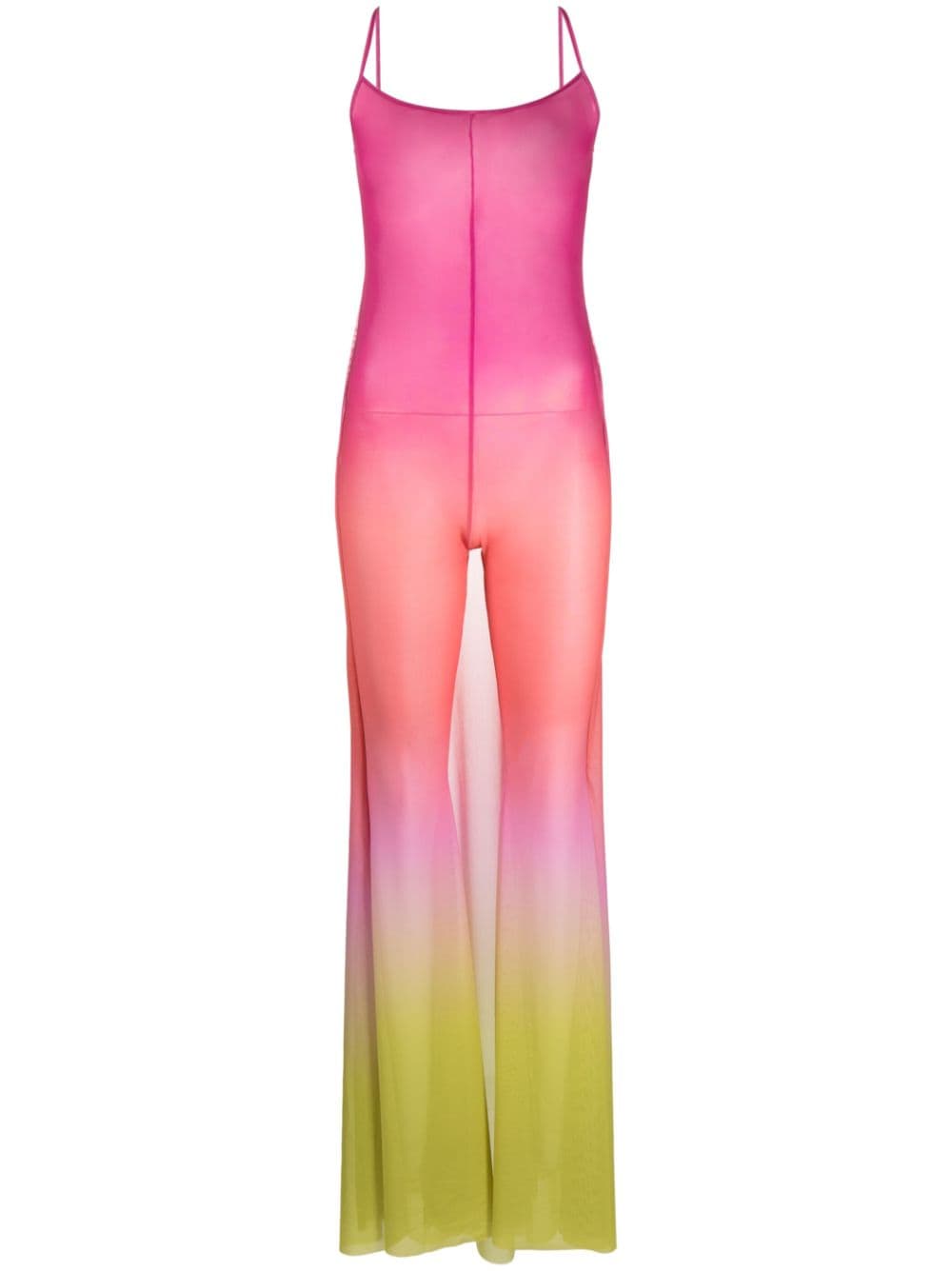 Gcds Transparenter Jumpsuit - Rosa von Gcds