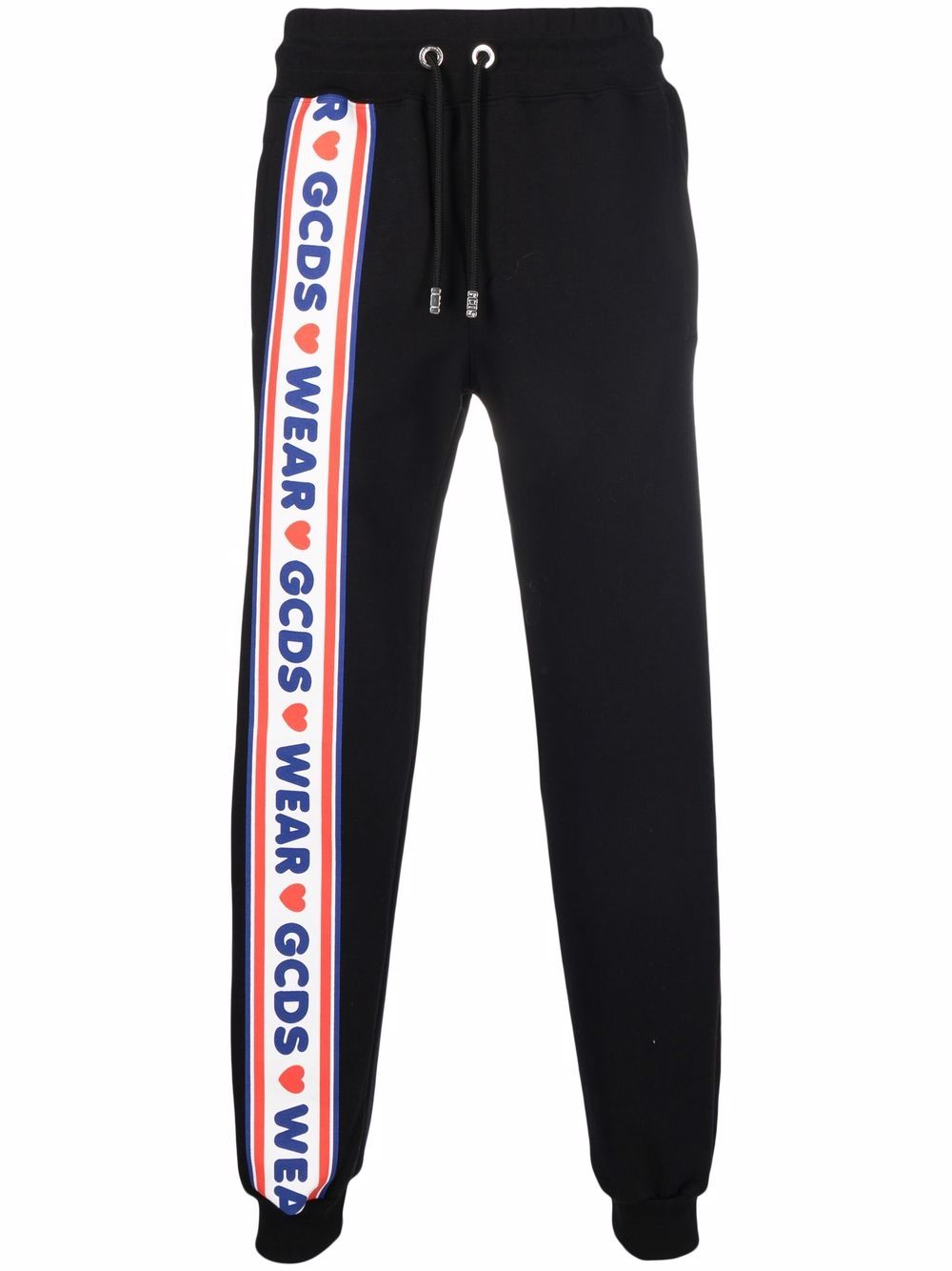 Gcds Jogginghose mit Logo-Streifen - Schwarz von Gcds