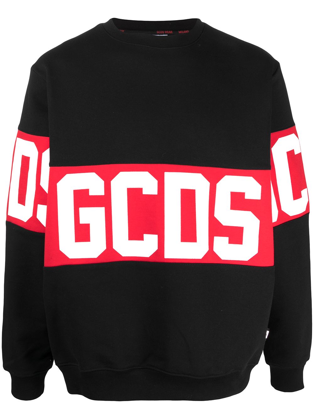 Gcds Pullover mit Logo-Print - Schwarz von Gcds