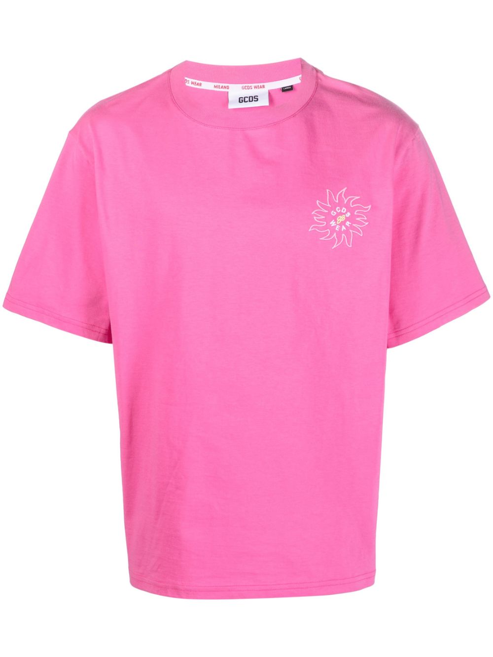 Gcds T-Shirt mit Surfer-Print - Rosa von Gcds