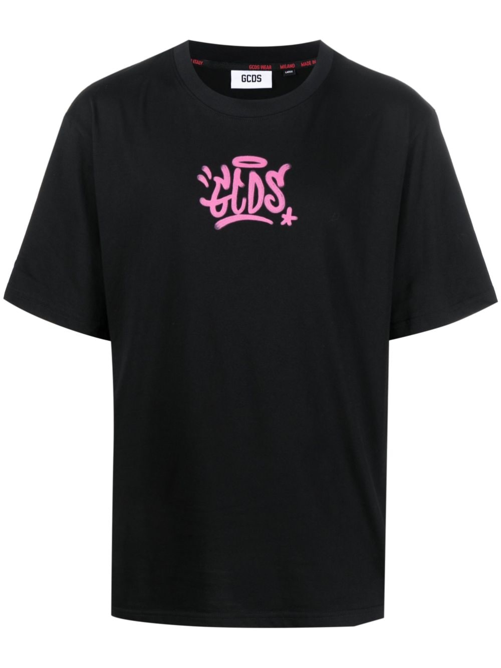 Gcds T-Shirt mit Graffiti-Print - Schwarz von Gcds