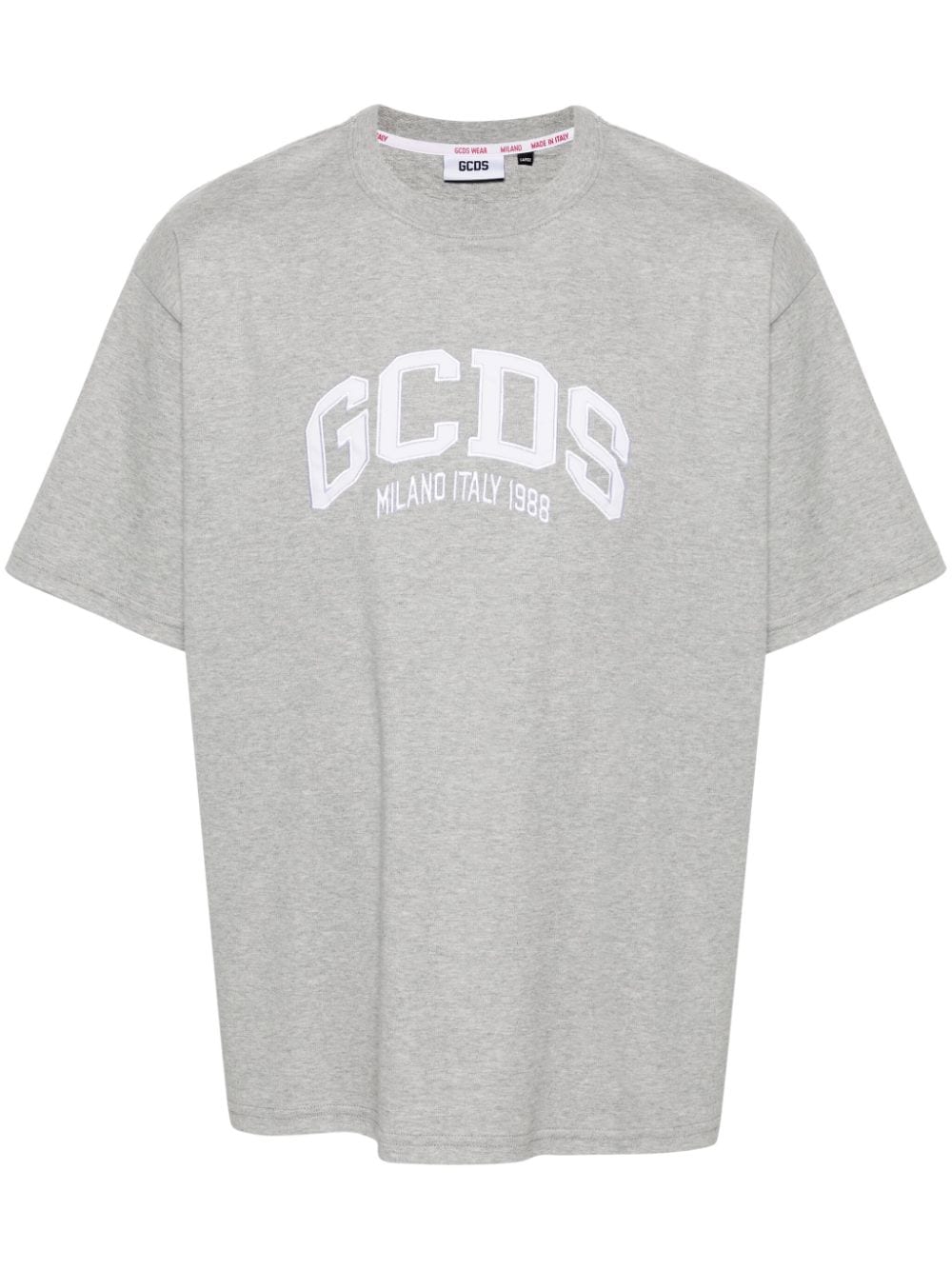 Gcds T-Shirt mit Logo-Patch - Grau von Gcds