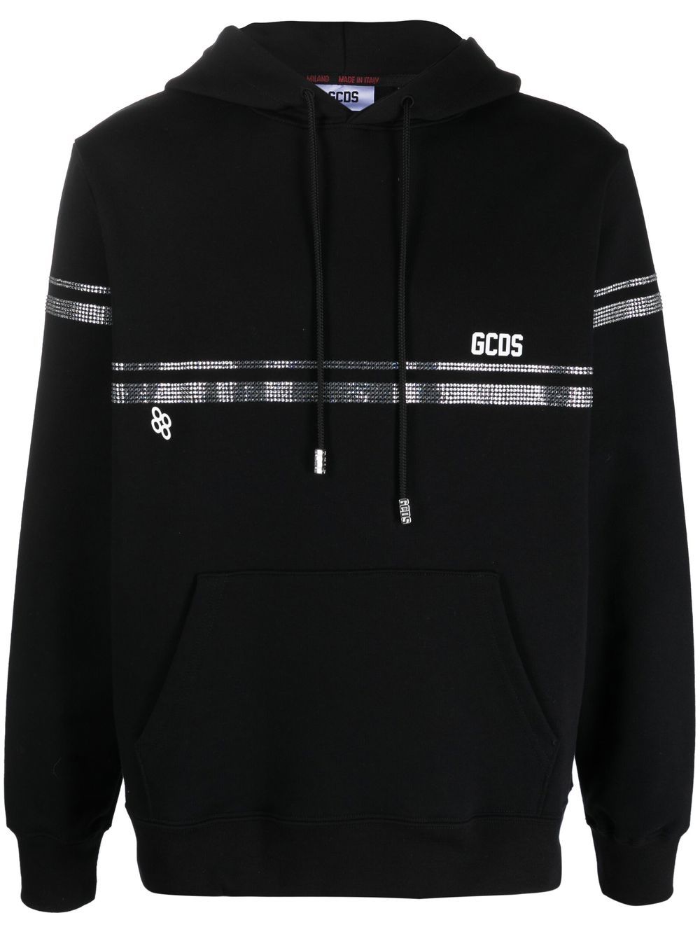 Gcds Hoodie mit Kristallen - Schwarz von Gcds