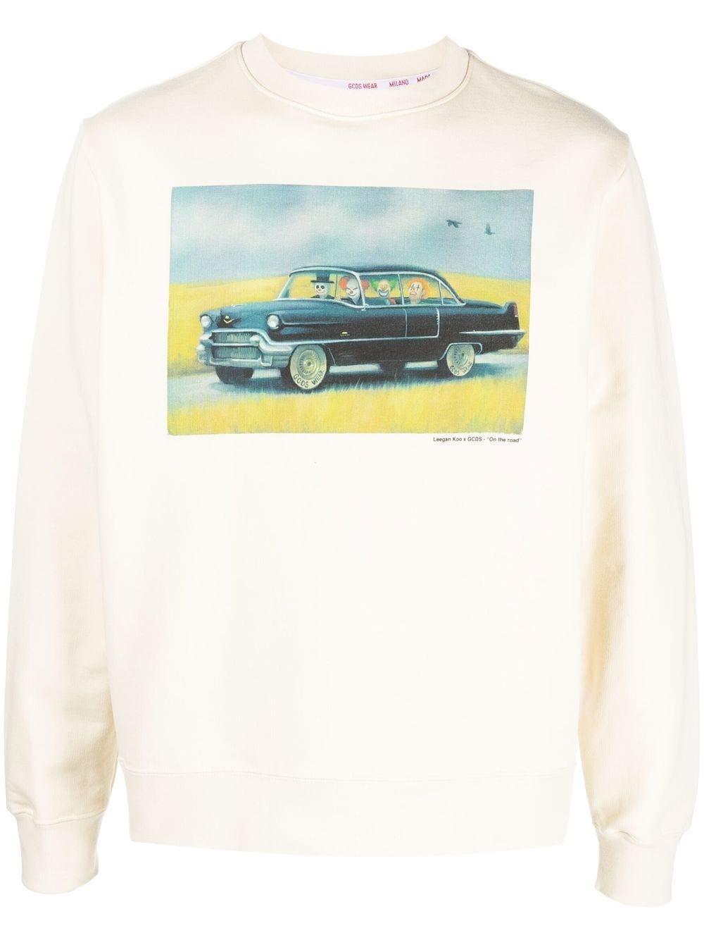 Gcds Sweatshirt mit grafischem Print - Nude von Gcds