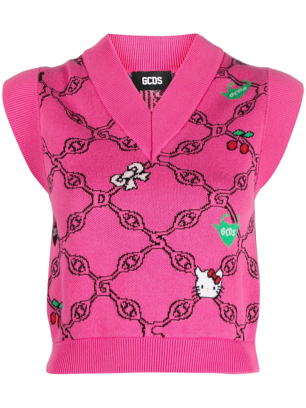 Gcds Top mit grafischem Print - Rosa von Gcds