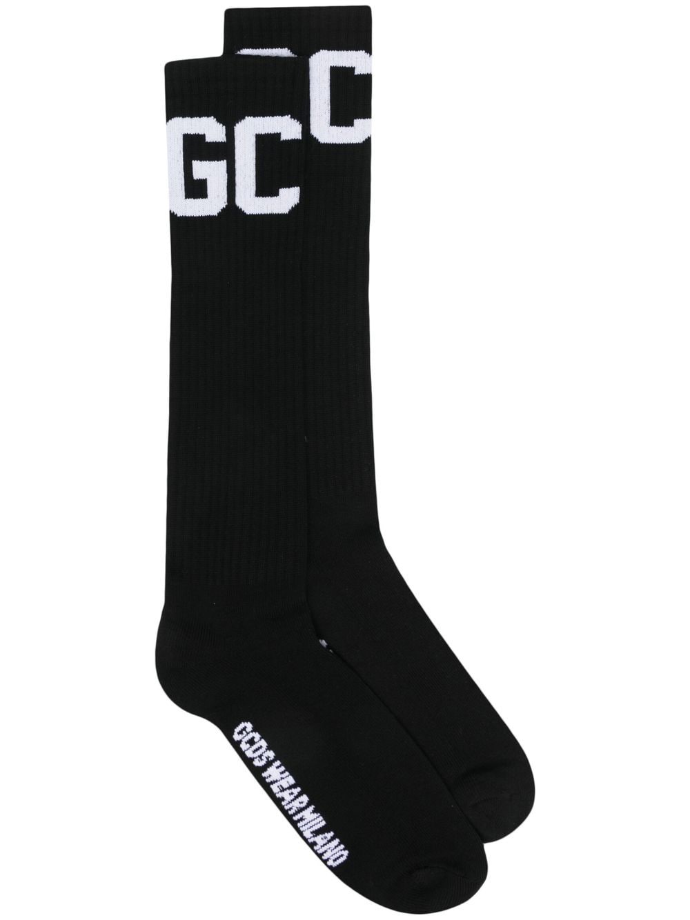 Gcds Socken mit Intarsienmuster - Schwarz von Gcds