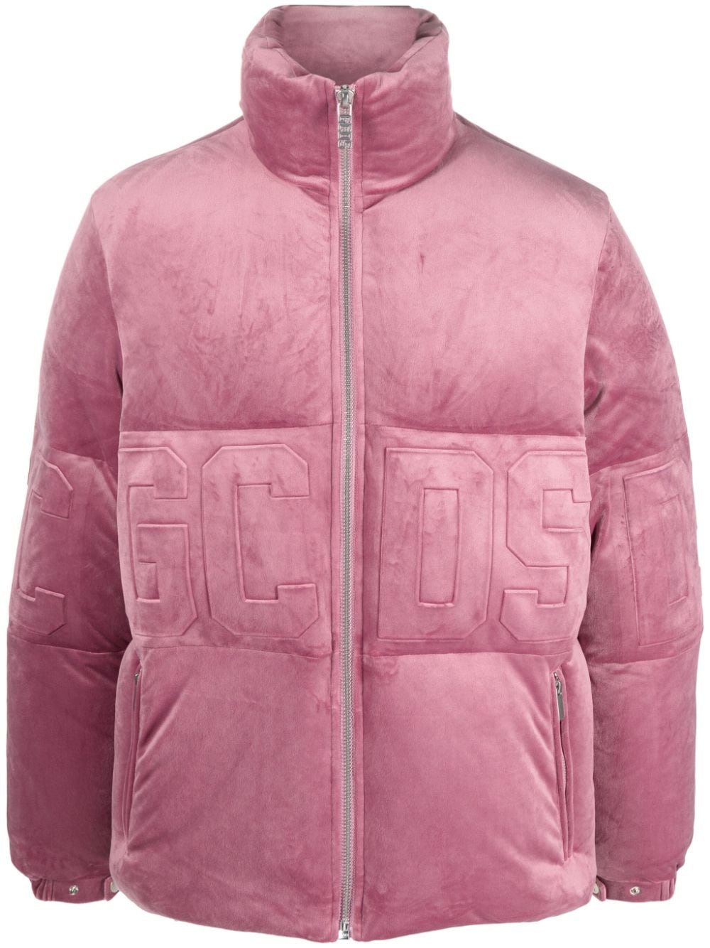 Gcds Samtjacke mit Logo-Prägung - Rosa von Gcds