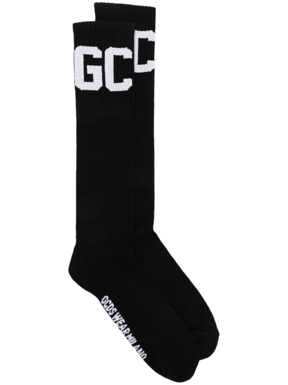 Gcds Jacquard-Socken mit Logo - Schwarz von Gcds