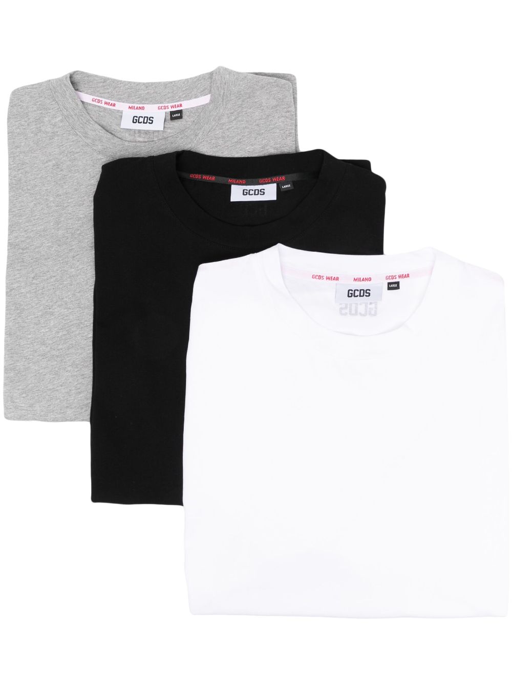 Gcds Set aus drei T-Shirts mit Logo-Print - Grau von Gcds