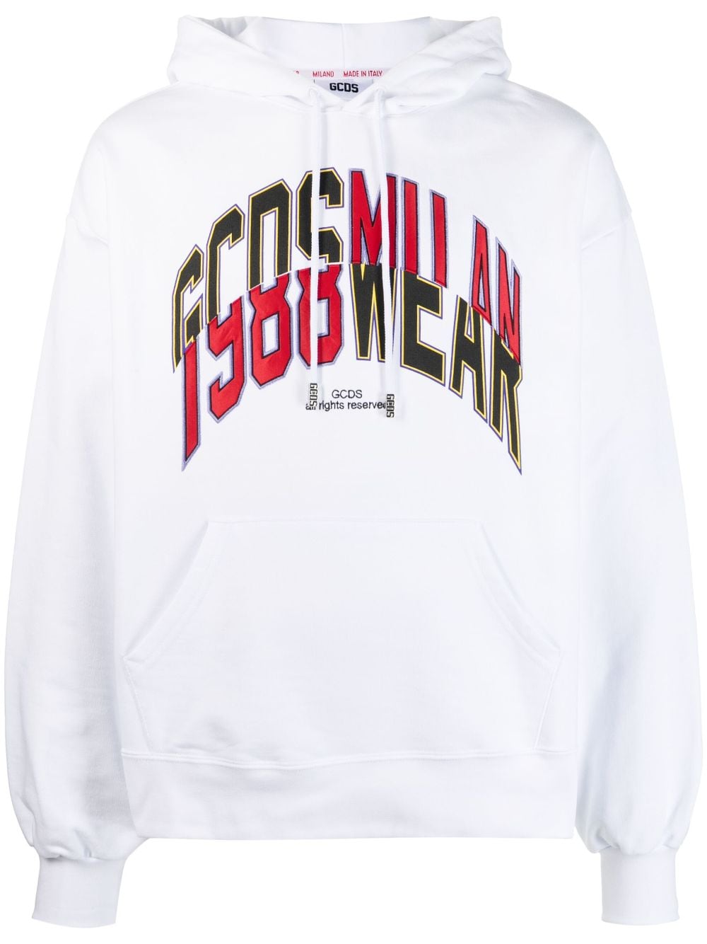 Gcds Hoodie mit Logo-Print - Weiß von Gcds