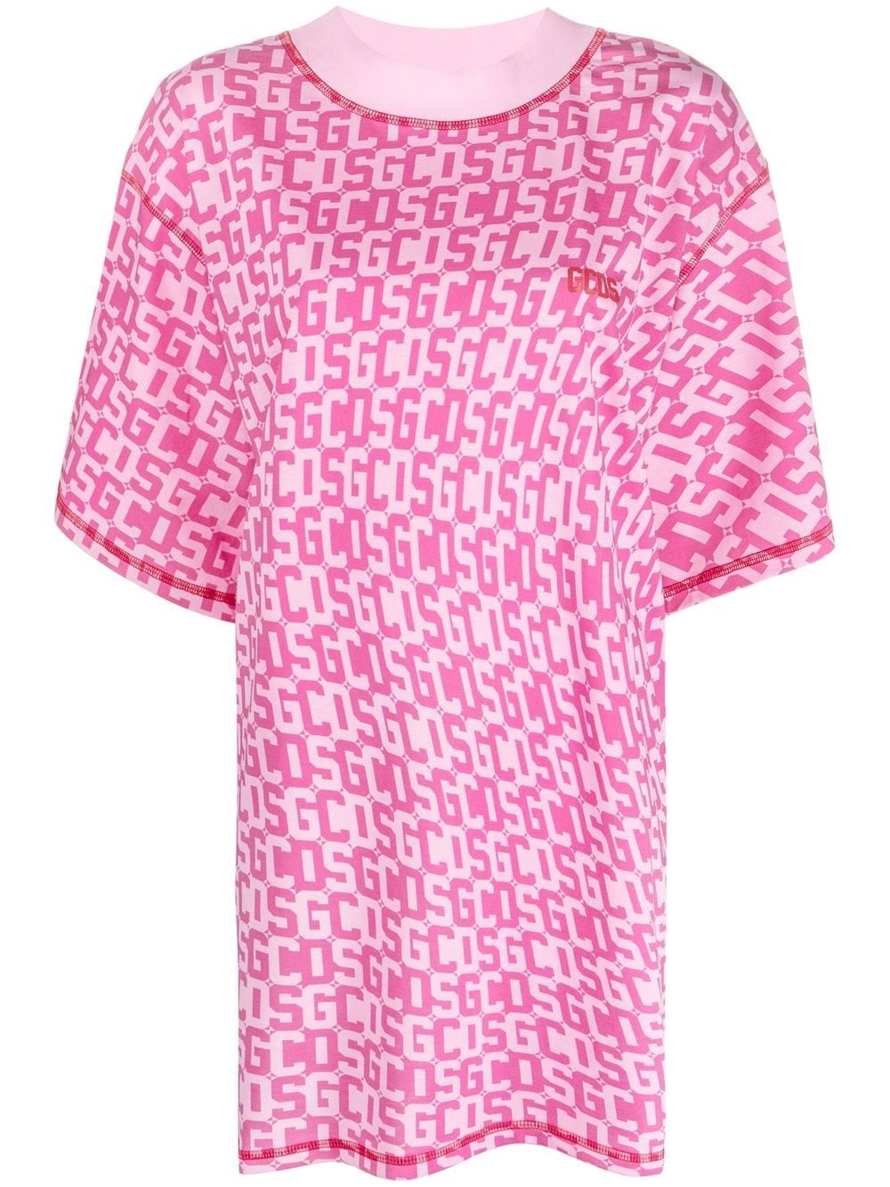 Gcds T-Shirtkleid mit Print - Rosa von Gcds