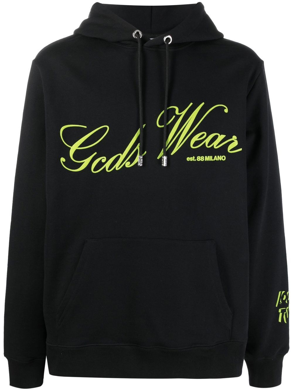 Gcds Hoodie mit Slogan-Print - Schwarz von Gcds