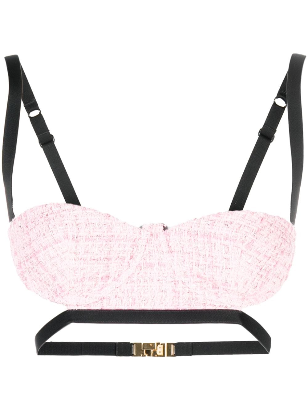 Gcds Bralet aus Tweed - Rosa von Gcds