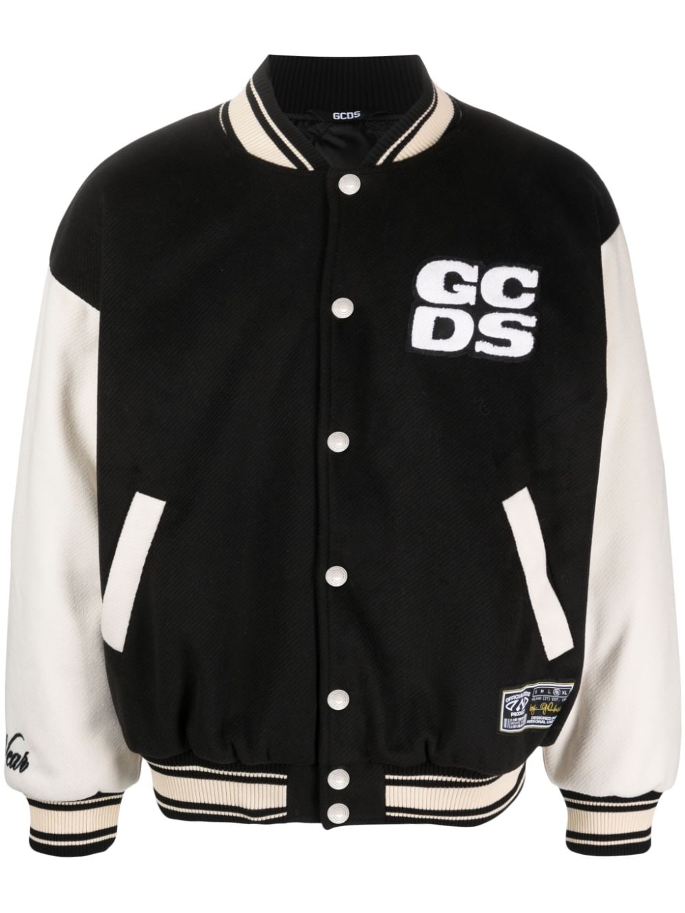 Gcds Bomberjacke mit Logo-Patch - Schwarz von Gcds