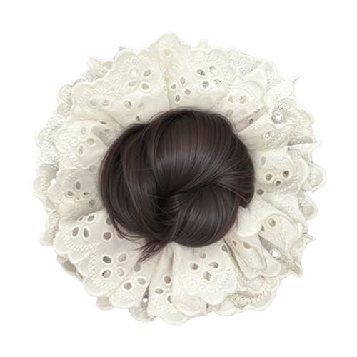 Gcerfby Haarschmuck für Dutt Frisuren bei Frauen - Haarstrumpf Pferdeschwanz Haarschmuck,Pferdeschwanzhalter Styling Perücken Und Haarteile Für Damen Freundin Mädchen Schwester Tochter von Gcerfby